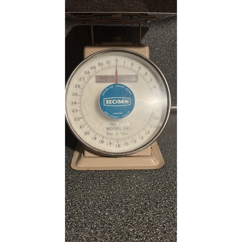 Vintage Homs Douglas Homs Corp. Kitchen Scale Model 24 Analog Belmont CA - Picture 2 of 16